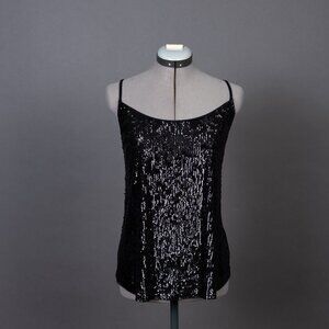 J.CREW black sequin cami (size XL)